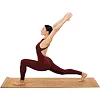 Коврик для йоги Пробковый каучуковый двухслойный Yoga mat RECORD
 FI-7156-1 183x61мx0.4cм с принтом Марш Слонов