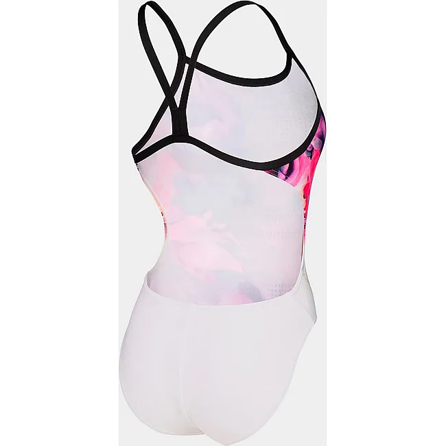 Купальник закрытый для женщин Arena AIRBRUSH SWIMSUIT CHALLENGE BA белый, черный, мультицвет
