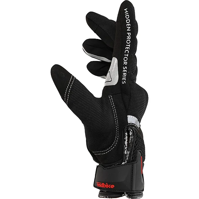 Мотоперчатки MADBIKE MAD-04-BK (Черный-белый)