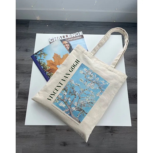 Экошопер BookOpt BK4098 Vincent Van Gogh Almond Blossom бежевый