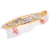 Пенні борд Penny Board круїзер пластиковий з колесами, що світяться, і ручкою для перенесення 24