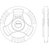 Диск чугунный K-SPORT O2.5 2,5 кг