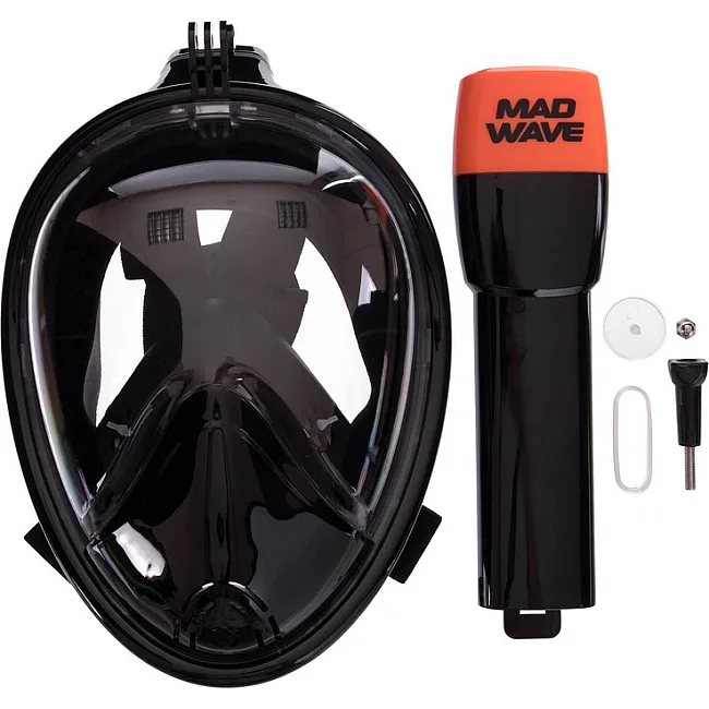 Маска полнолицевая для подводного плавания и снорклинга MADWAVE
 FULL-FACE M061907