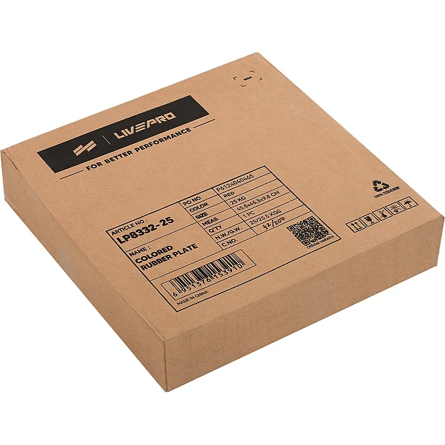 Бамперный диск резиновый

 LiveUp LP8332-25 ø50.5мм 25кг