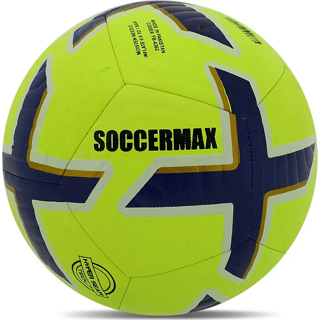 Футбольный мяч HYBRID SOCCERMAX FB-4362 №5 PU (Желтый-синий)