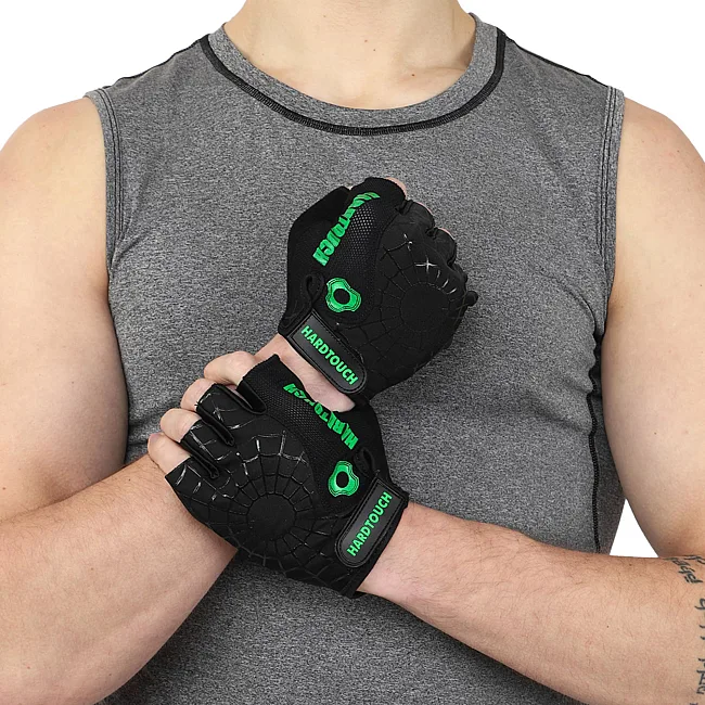 Тренировочные перчатки для фитнеса
 HARD TOUCH FG-9499 (Черный)