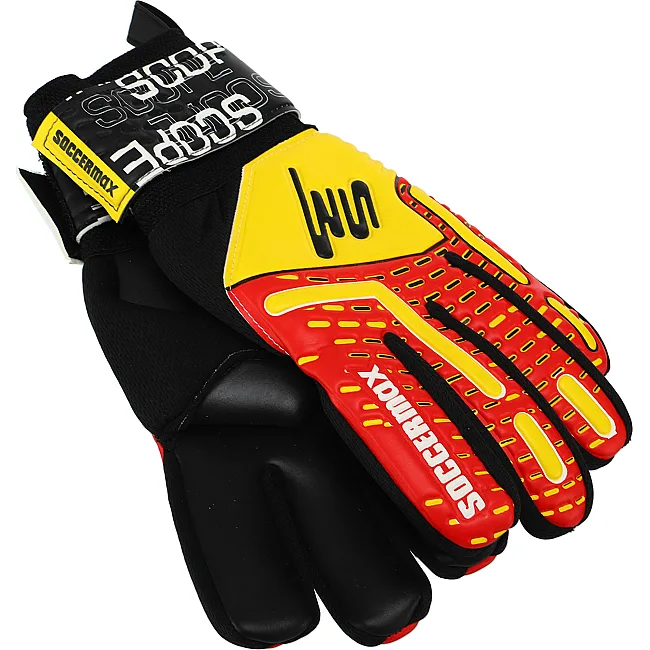 Вратарские перчатки
 профессиональные с защитой пальцев SOCCERMAX GK-4321
 7-11 (Желтый-красный)