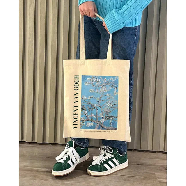 Экошопер BookOpt BK4098 Vincent Van Gogh Almond Blossom бежевый