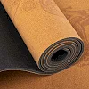Коврик для йоги Пробковый каучуковый двухслойный Yoga mat RECORD
 FI-7156-1 183x61мx0.4cм с принтом Марш Слонов