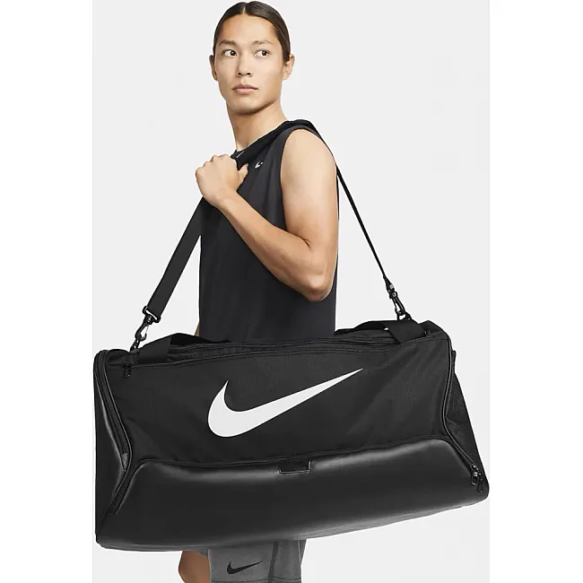Сумка спортивная Nike NK BRSLA L DUFF-9.5 95L черный 71х36х36 см