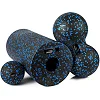 Набор для йоги POWERPLAY PP_4008 EPP Foam Roller Set роллер + 2 массажные мячи Черно-синий