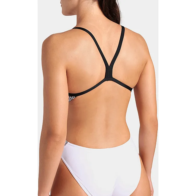 Купальник закрытый для женщин Arena AIRBRUSH SWIMSUIT CHALLENGE BA белый, черный, мультицвет