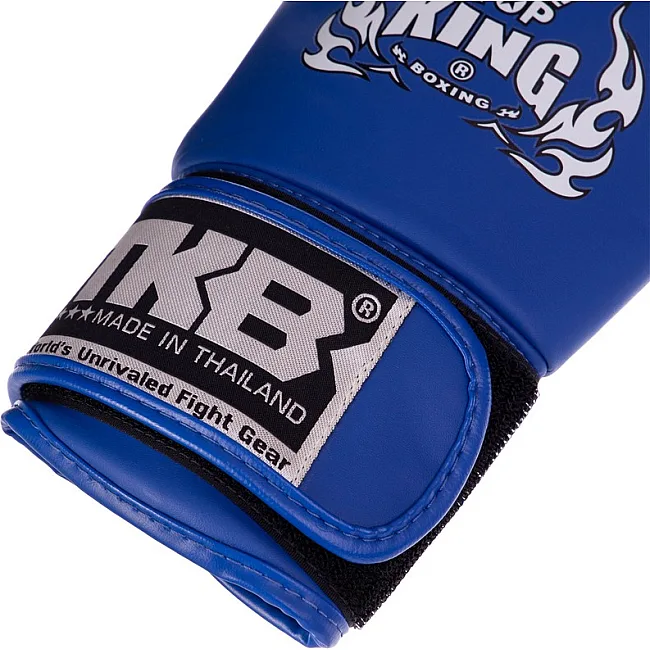 Перчатки для бокса детские кожаные TOP KING TKBGKC (Синий)