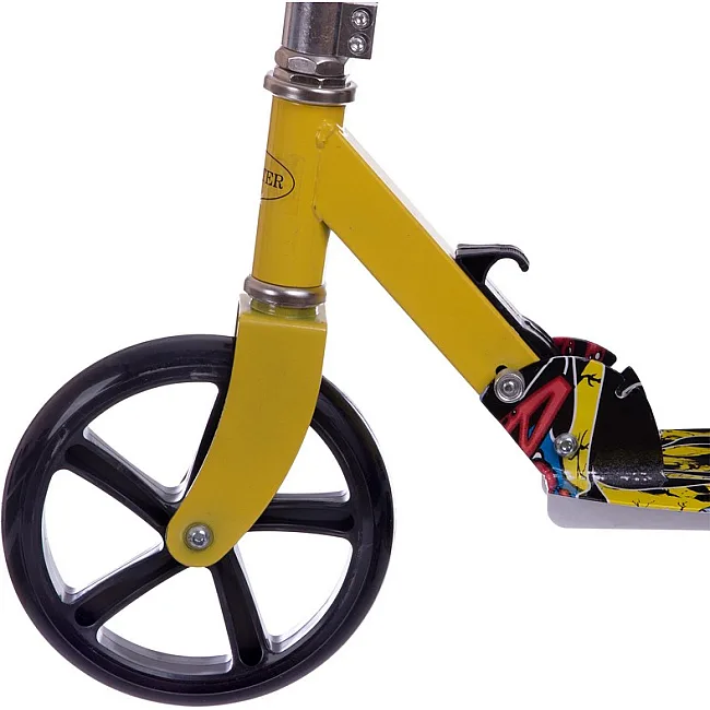 Самокат городской двухколесный складной XINZ SCOOTER 200-2P (Желтый)