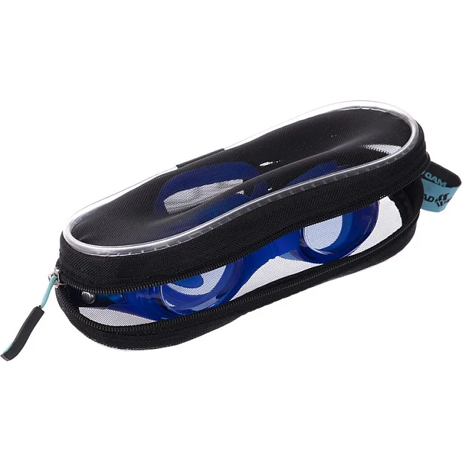 Чехол очков для плавания MADWAVE
 MESH POUCH M070301 (Черный-голубой)
