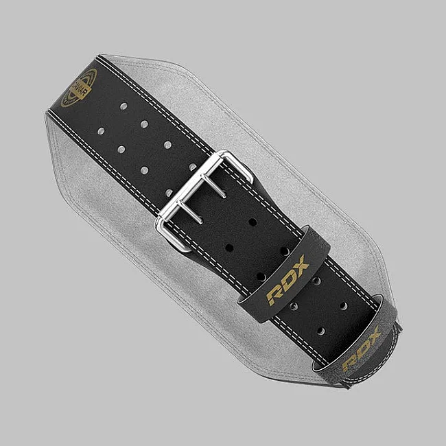 Пояс для тяжелой атлетики RDX 6 кожаный Black Gold