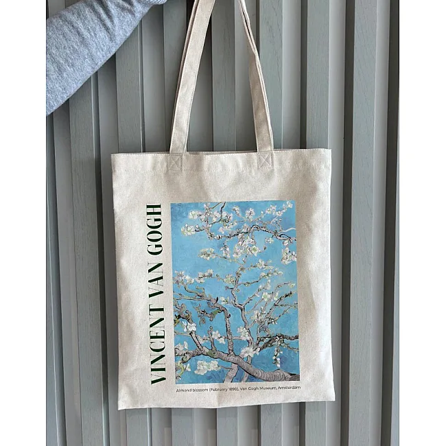 Экошопер BookOpt BK4098 Vincent Van Gogh Almond Blossom бежевый