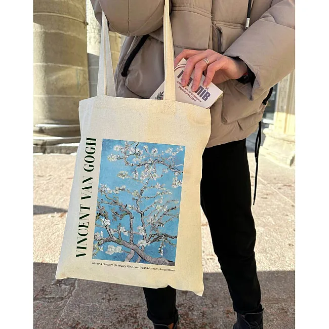 Экошопер BookOpt BK4098 Vincent Van Gogh Almond Blossom бежевый