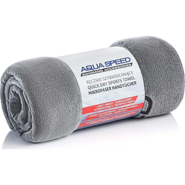 Полотенце Aqua Speed ​​DRY SOFT 7033 серое 70x140см