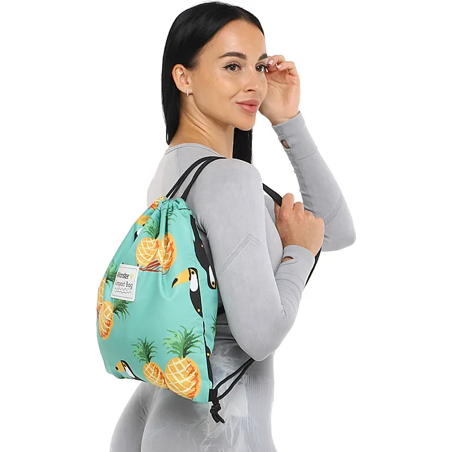 Рюкзак-мешок спортивный
 COMPACT BAG 4MONSTER
 T-SKB 37,5x44см (Бирюзовый)