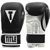 Боксерские перчатки TITLE Boxing Pro Style Leather Gloves 3.0 Black/White (бинты 4м. в комплекте)