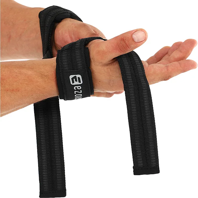 Лямки для тяги LIFTING STRAP EZOUS B-04 2шт (Чорний-сірий)