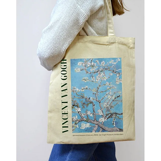Экошопер BookOpt BK4098 Vincent Van Gogh Almond Blossom бежевый