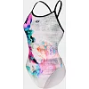 Купальник закрытый для женщин Arena AIRBRUSH SWIMSUIT CHALLENGE BA белый, черный, мультицвет