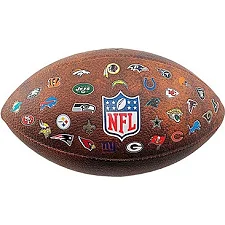 Мяч для американского футбола Wilson NFL OFF THROWBACK 32 TEAM LOGO