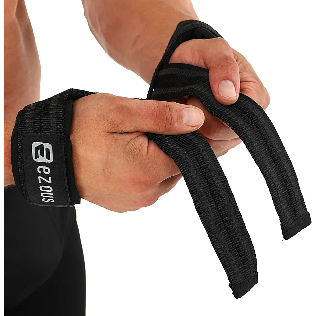 Лямки для тяги LIFTING STRAP EZOUS B-04 2шт (Чорний-сірий)