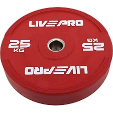 Бамперный диск резиновый LiveUp LP8332-25 ø50.5мм 25кг