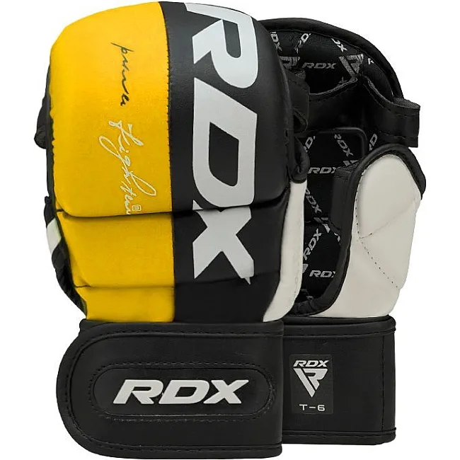Перчатки для ММА RDX T6 Plus Rex Yellow