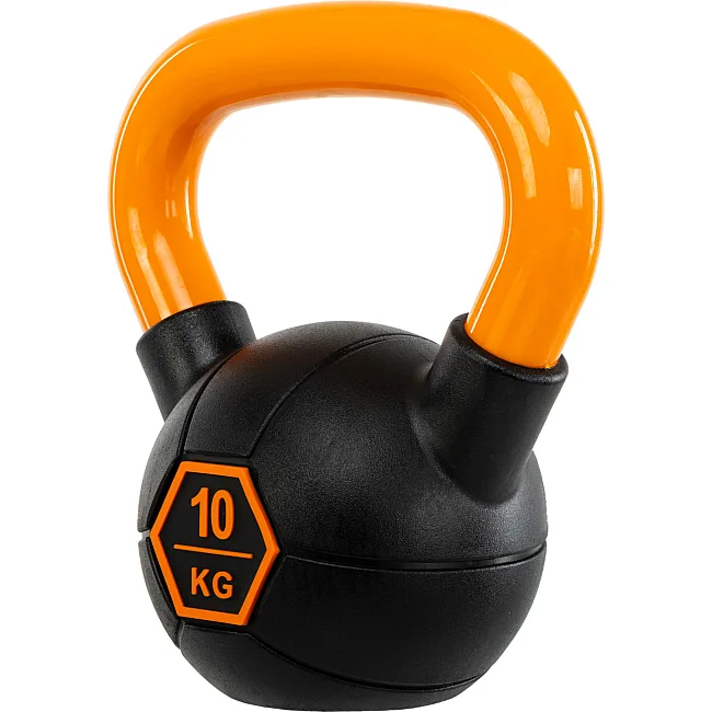Гиря тренировочная цельная
 с окрашенной ручкой LiveUp Urethane competition kettlebell UAZE5336-10 вес 10кг
