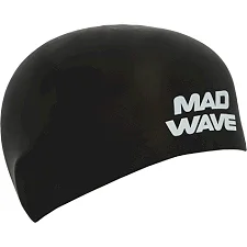 Шапочка для бассейна силиконовая стартовая MADWAVE SOFT FINA Approved M053301 (Черный)