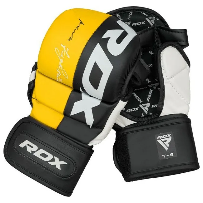 Перчатки для ММА RDX T6 Plus Rex Yellow