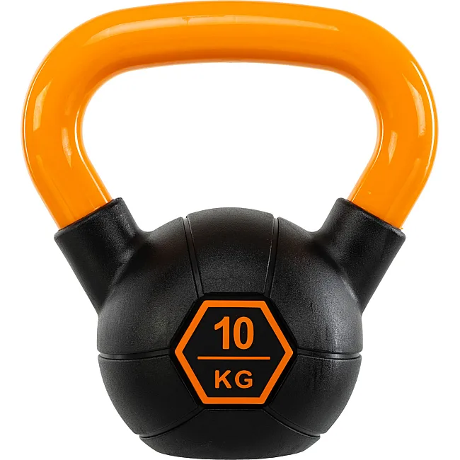 Гиря тренировочная цельная
 с окрашенной ручкой LiveUp Urethane competition kettlebell UAZE5336-10 вес 10кг