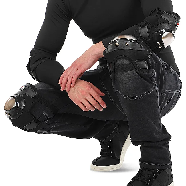 Комплект мотозащиты наколенники и налокотники PRO-BIKER M-9334