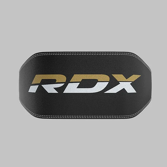 Пояс для тяжелой атлетики RDX 6 кожаный Black Gold