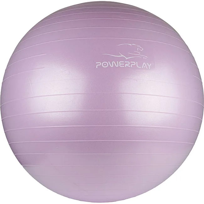 Фитнес мяч (фитбол) POWERPLAY 4001 Ø65см Лиловый + насос