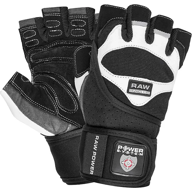 Фитнес перчатки POWER SYSTEM PS-2850 Raw Power Black/White