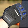Фитнес перчатки POWERPLAY 9058 Thunder черно-синий