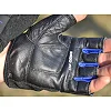 Фитнес перчатки POWERPLAY 9058 Thunder черно-синий