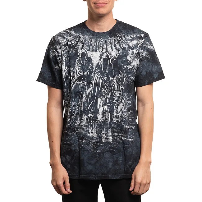 Футболка мужская AFFLICTION Black Night Tee Doom Wash