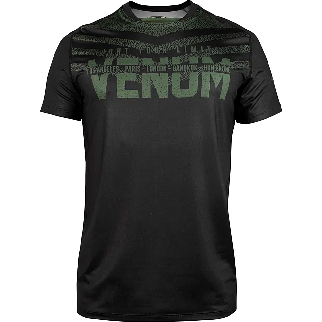 Футболка VENUM Signature Dry Tech Black Khaki Exclusive