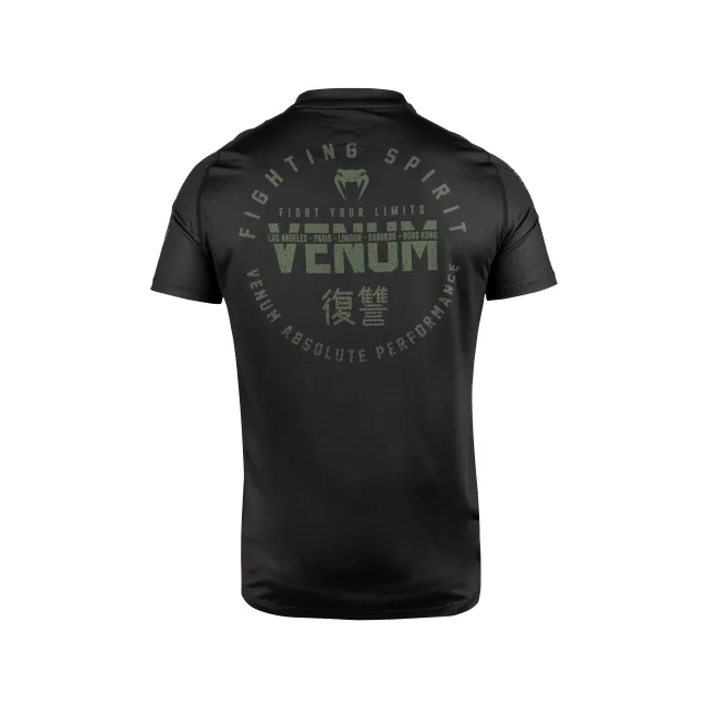 Футболка VENUM Signature Dry Tech Black Khaki Exclusive