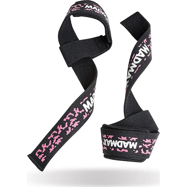 Ламки для тяги MADMAX Power Wrist Straps Camo/Pink