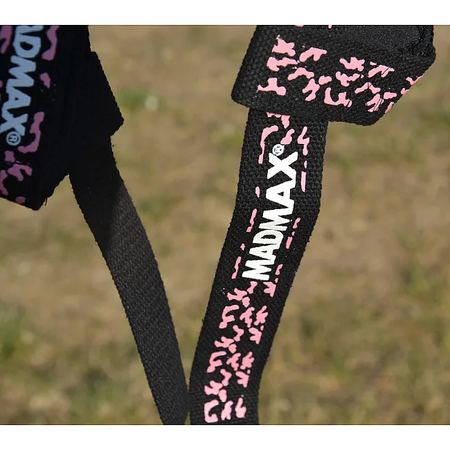 Ламки для тяги MADMAX Power Wrist Straps Camo/Pink