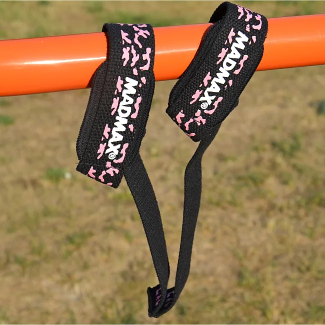 Ламки для тяги MADMAX Power Wrist Straps Camo/Pink