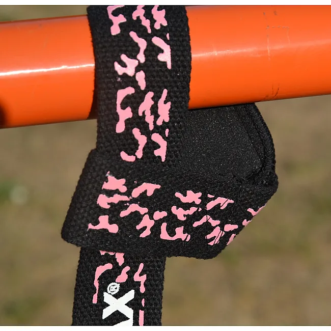 Ламки для тяги MADMAX Power Wrist Straps Camo/Pink