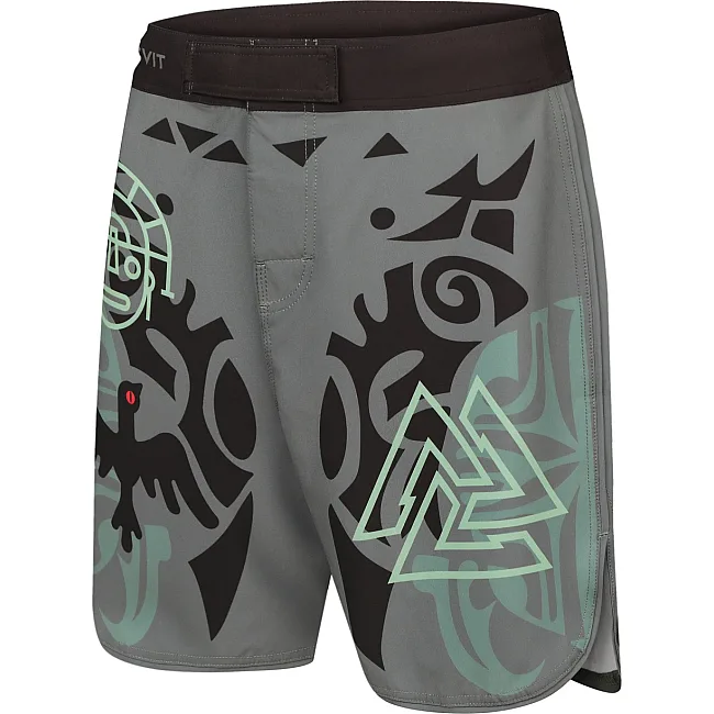 Шорти для ММА PERESVIT Maori Black Military Green